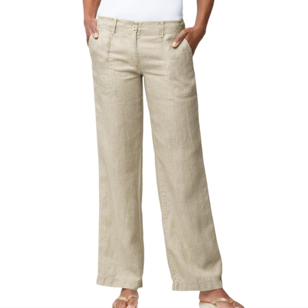 100% Linen Tommy Bahamas tan pants